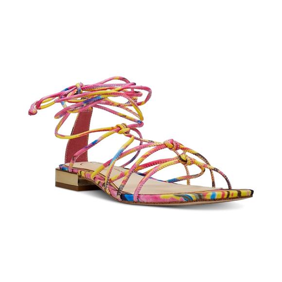 Jessica Simpson Women's Chasca Ankle Tie Lace Up, Multi Size 8.5M - Picture 1 of 5